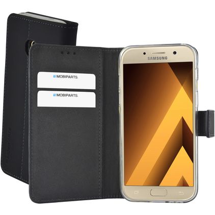 Mobiparts Premium Wallet Samsung Galaxy A3 (2017) Hülle Klapphülle Geldbörse - Schwarz
