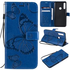 Mobigear Butterfly Huawei P Smart Z Hülle Klapphülle Geldbörse - Blau