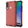 Mobigear Honeycomb Huawei Y6p Hülle Hardcase Backcover Stoßfest - Rot