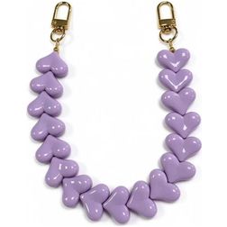 Mobigear Kunststoff Heart Verstellbare Universal-Handykette - Pastel Purple