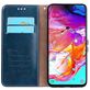 Mobigear Wallet Samsung Galaxy A70 Hülle Klapphülle Geldbörse - Blau
