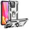 Mobigear Armor Ring Xiaomi Redmi 10C Hülle Hardcase Backcover Stoßfest mit Ringhalter - Silber