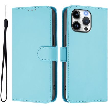 Mobigear Urban Wallet iPhone 16 Pro Max Hülle Klapphülle Geldbörse - Blau