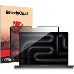 GrizzlyCoat MacBook Pro 16 Zoll (2021-2026) Displayschutz Privacy Schutzfolie - Hüllenfreundlich - Schwarz