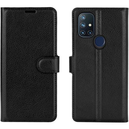 Mobigear Classic OnePlus Nord N10 5G Hülle Klapphülle Geldbörse - Schwarz