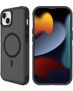 Mobigear Traveller iPhone 15 MagSafe Hülle Hardcase Backcover Stoßfest - Schwarz