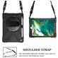 Mobigear SureGrip XGuard iPad 6 (2018) Stoßfeste Hardcase Hülle + Stifthalter + Schulterträger + Ständer - Schwarz