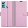 Mobigear Classic Motorola Moto G60 Hülle Klapphülle Geldbörse - Pink