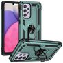 Mobigear Armor Ring Samsung Galaxy A33 Hülle Hardcase Backcover Stoßfest mit Ringhalter - Grün