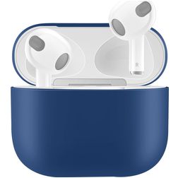 Mobigear Colors Apple AirPods 3 Hülle Flexibles Silikon - Dunkelblau