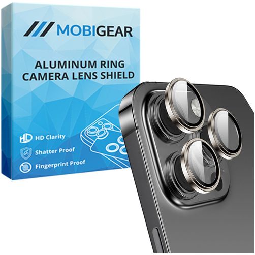 Mobigear Single iPhone 14 Pro Panzerglas Gehärtetes Glas Kameralinsen Schutz - Hüllenfreundlich - Gold