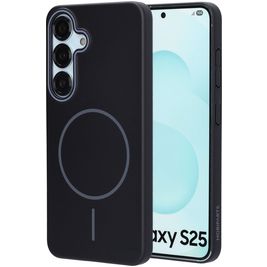 Mobiparts Slim Line Samsung Galaxy S25 MagSafe Hülle Hardcase Backcover - Onyx Black