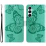 Mobigear Butterfly Samsung Galaxy A26 Hülle Klapphülle Geldbörse - Grün