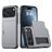 Mobigear Card iPhone 18 Pro Max Hardcase Backcover Shockproof mit Kartenfach - Grau