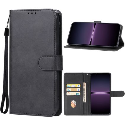 Mobigear Wallet Sony Xperia 1 V Klapphülle Portemonnaie - Schwarz