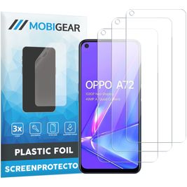 Mobigear OPPO A72 Displayschutz Schutzfolie - Hüllenfreundlich (3er Pack)