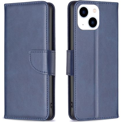 Mobigear Excellent iPhone 15 Hülle Klapphülle Geldbörse - Blau