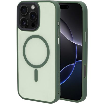 Mobiparts Hardcover iPhone 16 Pro Max MagSafe Hülle Hardcase Backcover - Satin Green