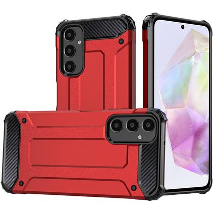 Mobigear Outdoor Samsung Galaxy A16 Hülle Hardcase Backcover Stoßfest - Rot