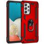 Mobigear Armor Ring Samsung Galaxy A53 Hülle Hardcase Backcover Stoßfest mit Ringhalter - Rot