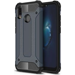 Mobigear Outdoor Huawei P20 Lite (2018) Hülle Hardcase Backcover Stoßfest - Marineblau