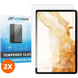 Mobigear Samsung Galaxy Tab S9 Plus Panzerglas Displayschutz - Hüllenfreundlich (2er Pack)