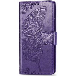 Mobigear Butterfly iPhone 11 Klapphülle Portemonnaie - Lila