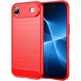 Mobigear Brushed Slim iPhone Air Hülle Flexibles TPU Backcover - Rot