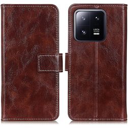 Mobigear Basic Xiaomi 13 Hülle Klapphülle Geldbörse - Braun
