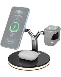 Mobigear LumiStation Mag 3in1 MagSafe Ladestation für iPhone / AirPods & Apple Watch - Schwarz