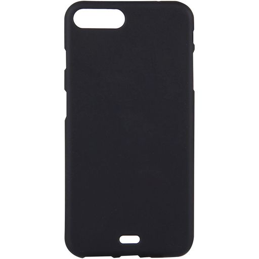 Mobigear Colors iPhone 8 Plus Hülle Flexibles TPU Backcover - Schwarz
