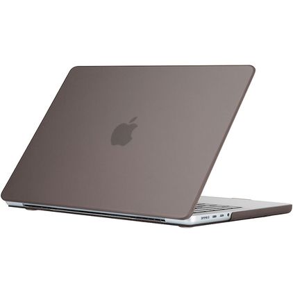 Mobigear Glossy MacBook Pro 16 Zoll (2021-2026) Hardcase Hülle MacBook Case - Grau - Model A2485 / A2780 / A2991 / A3186 / A3428 / A3429