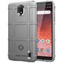 Mobigear Rugged Shield Nokia 1 Plus Hülle Flexibles TPU Backcover Stoßfest - Grau