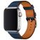Mobigear Torino Leder Apple Watch Armband Dornschließe - 49/46/45/44 mm - Dunkelblau