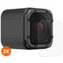 Mobigear Panzerglas Gehärtetes Glas Displayschutz - Hüllenfreundlich (2er Pack)