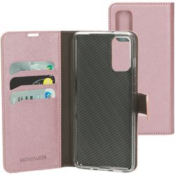Mobiparts Saffiano Wallet Samsung Galaxy S20 Hülle Klapphülle Geldbörse - Pink