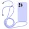 Mobigear Lanyard iPhone 14 Pro Silikon Handykette - Lila