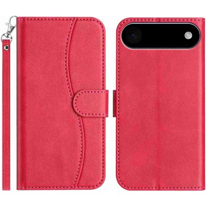 Mobigear S Line iPhone Air Klapphülle Portemonnaie - Rot