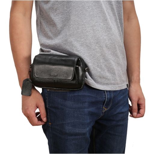 Mobigear Gürteltasche (max 17,5 cm x 10 cm) - Gürtelclip - Holster - Schwarz