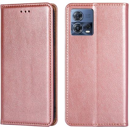 Mobigear Wallet Motorola Edge 30 Fusion Hülle Klapphülle Geldbörse - Roségold