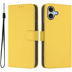 Mobigear Urban Wallet iPhone 16 Plus Hülle Klapphülle Geldbörse - Gelb