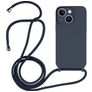 Mobigear Lanyard iPhone 14 Plus Silikon Handykette - Dunkelblau