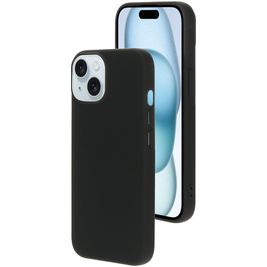 Mobiparts iPhone 15 Silikon Hülle Backcover - Schwarz