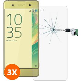 Mobigear Sony Xperia XA Panzerglas Gehärtetes Glas Displayschutz - Hüllenfreundlich (3er Pack)
