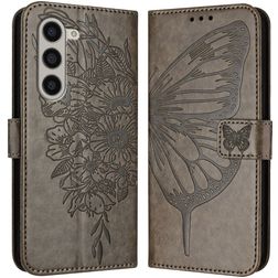 Mobigear Butterfly Samsung Galaxy Z Fold 6 Hülle Klapphülle Geldbörse - Grau