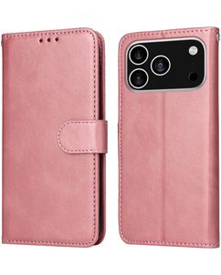 Mobigear Wallet iPhone 18 Pro Klapphülle Portemonnaie - Roségold