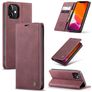 Caseme 013 iPhone 12 Pro Hülle Klapphülle Geldbörse - Rot