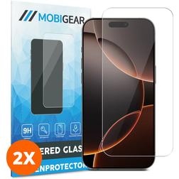 Mobigear iPhone 17 Pro Max Panzerglas Gehärtetes Glas Displayschutz - Hüllenfreundlich (2er Pack)