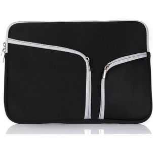 Mobigear Double Zipper Neopren Laptop Sleeve 15 - 16 Zoll Laptop Hülle - Schwarz
