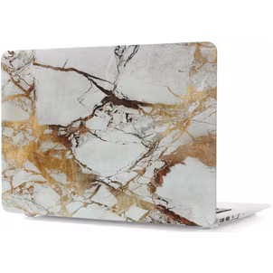 Mobigear Marble MacBook Pro 13 Zoll (2016-2023) Hardcase Hülle MacBook Case - Braun - Model A1706 / A1708 / A1989 / A2159 / A2289 / A2251 / A2338